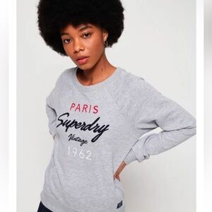 SUPERDRY PARIS NWT Florence Crew Neck Sweatshirt